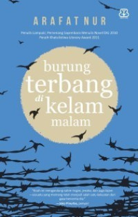 Image of burung terbang di kelam malam